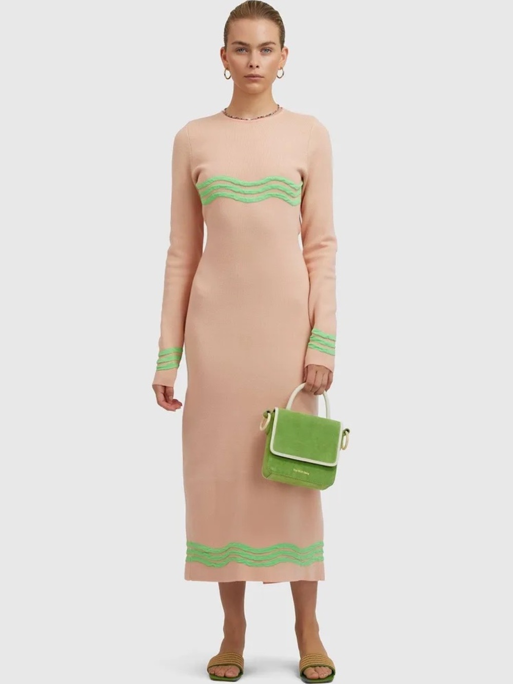 NWOT The Wolf Gang Venaya Knit MIDI Dress